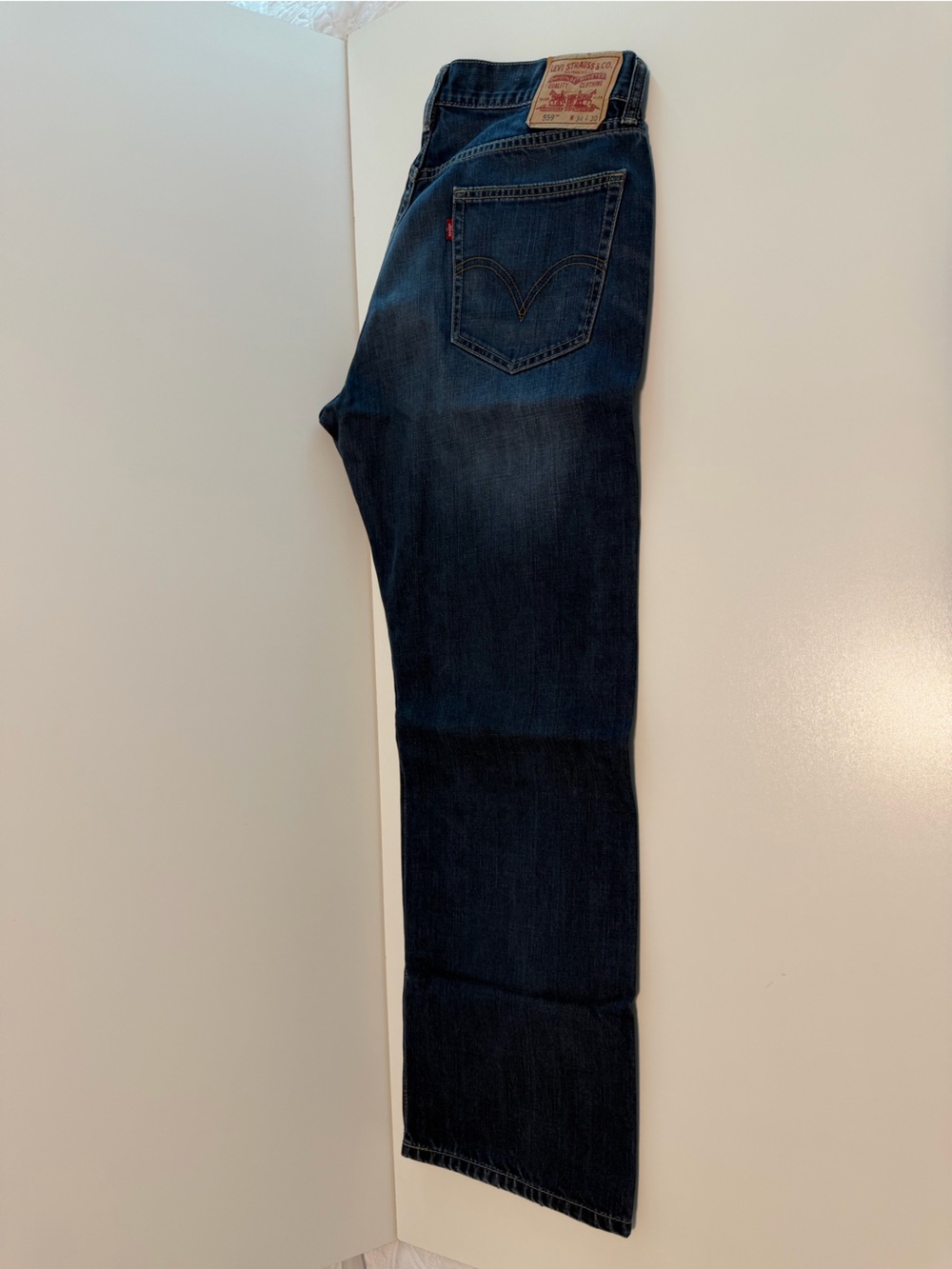 Levi's Dark Blue 559 Straight Leg Jeans